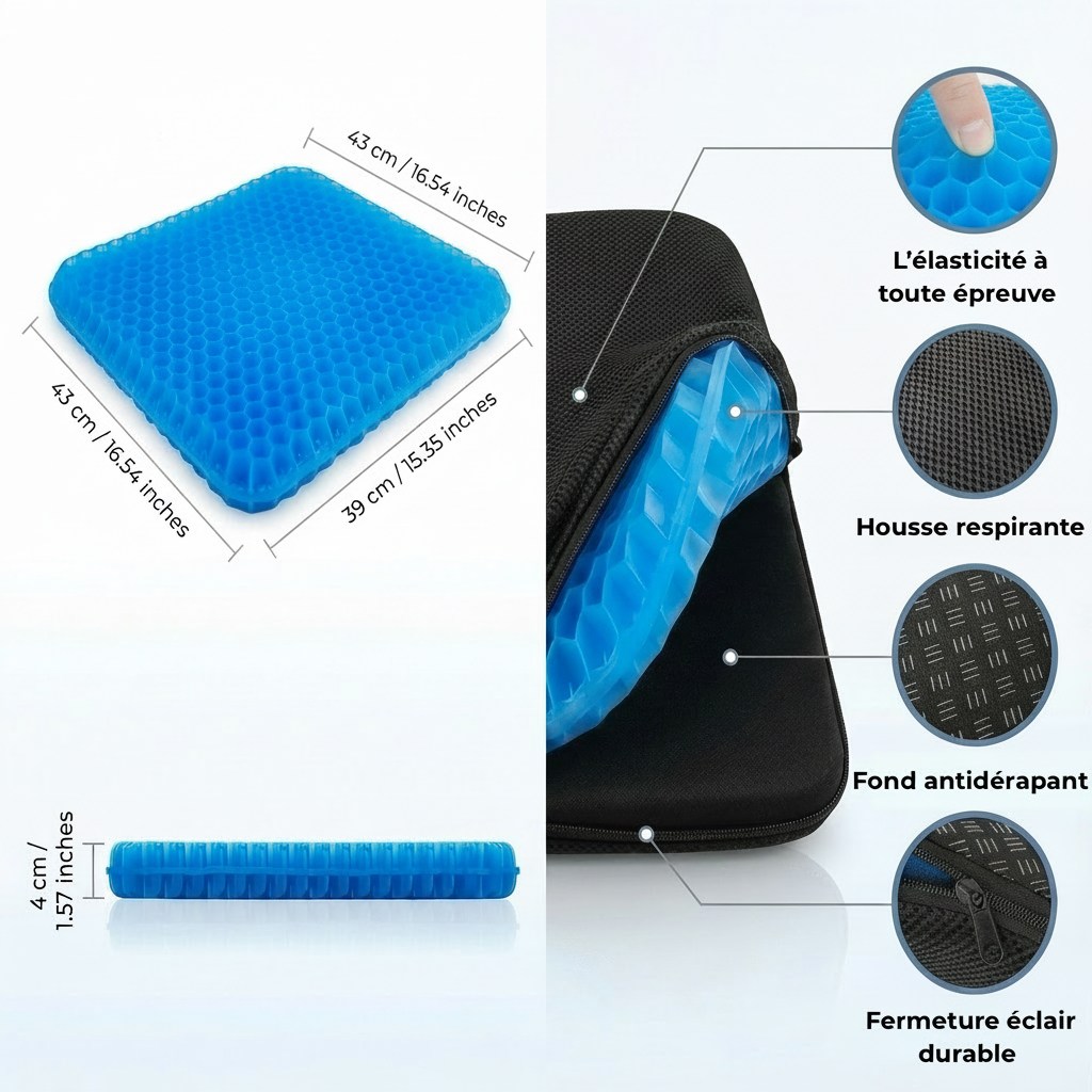 Le coussin Ergonomique gelBLÜE